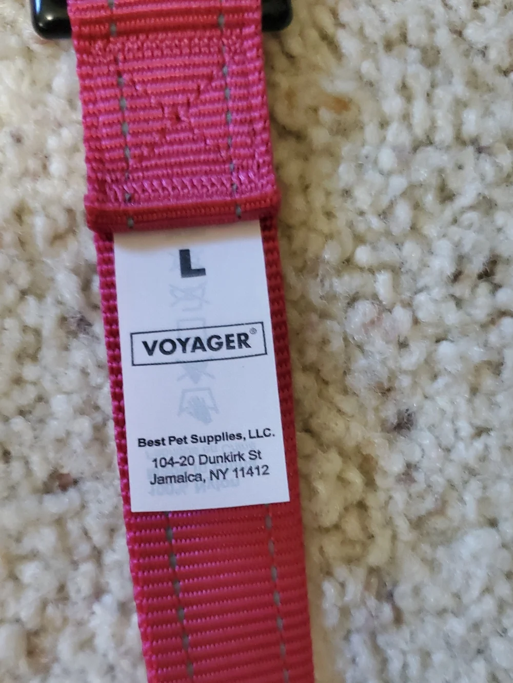 Pink Reflective Dog Leash